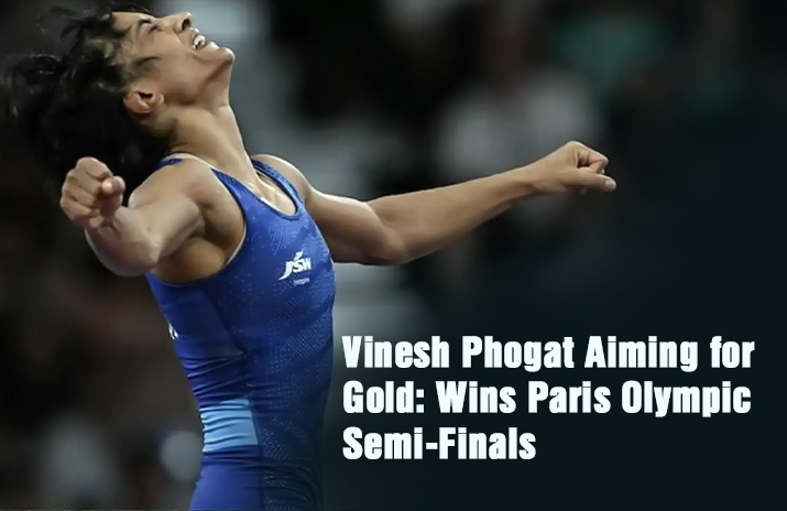 Vinesh Phogat Aiming for Gold, Vinesh Phogat, Vinesh Phogat image, Vinesh Phogat Wins Paris Olympic Semi-Finals