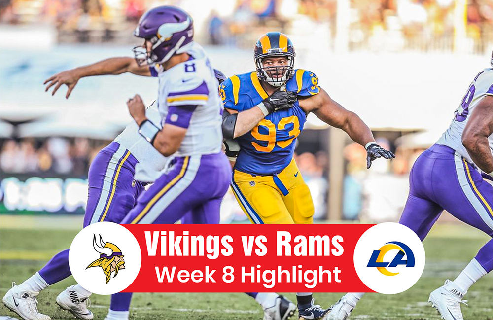 Vikings vs Rams Week 8 Thrilling Highlights